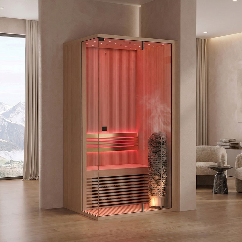 Sauna FZEN IIwith red LED | Santeco Koduspaa Vannitoa saun F ZEN II